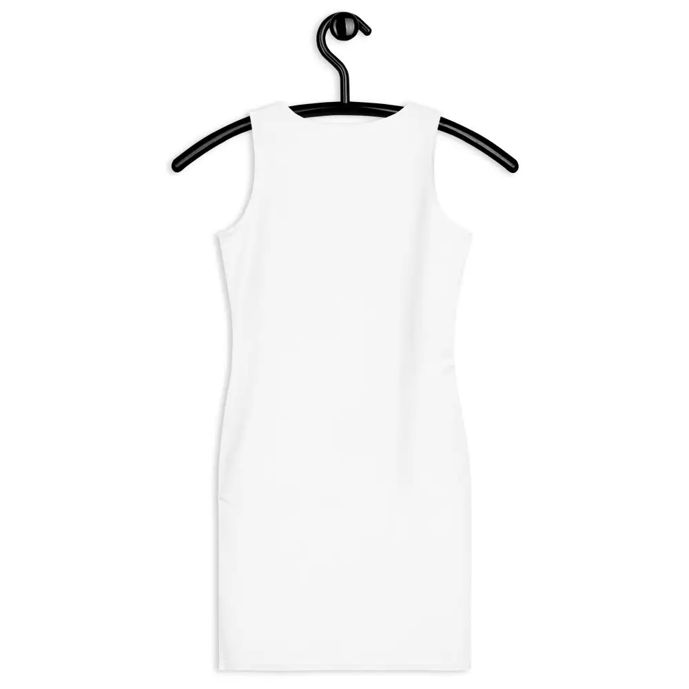 Graphic Bodycon Dress Palm Leaves