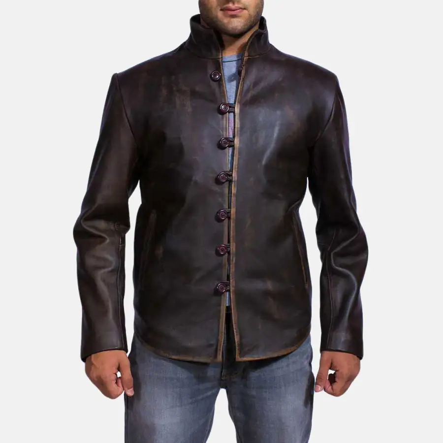 Men's Utility Leather Jacket