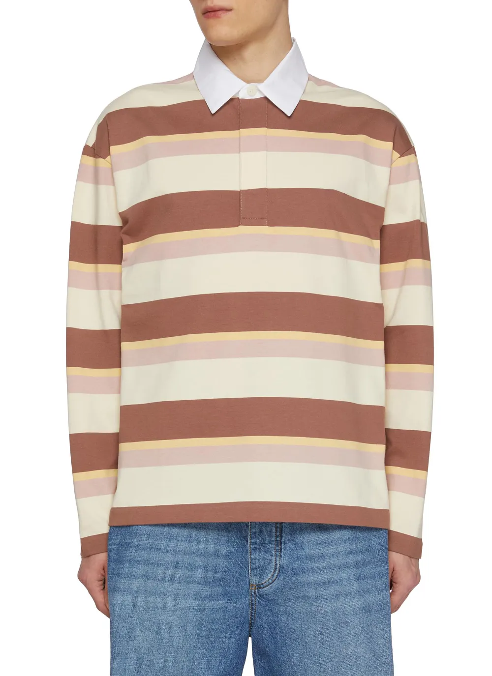 Retro Comfortable Striped Polo Shirt