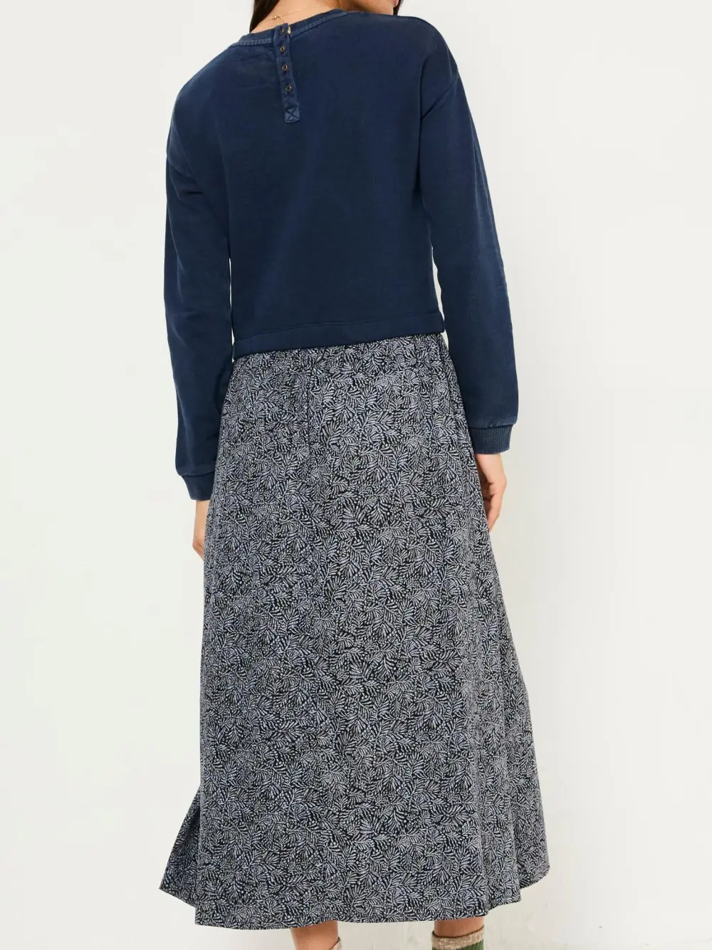 Navy Nia Midi Dress