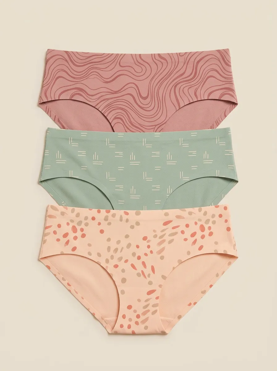 Minimalist Classic Printed Briefs Three Pack
