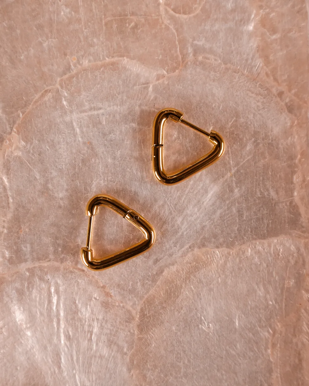 Geometric Triangle Drop Earrings