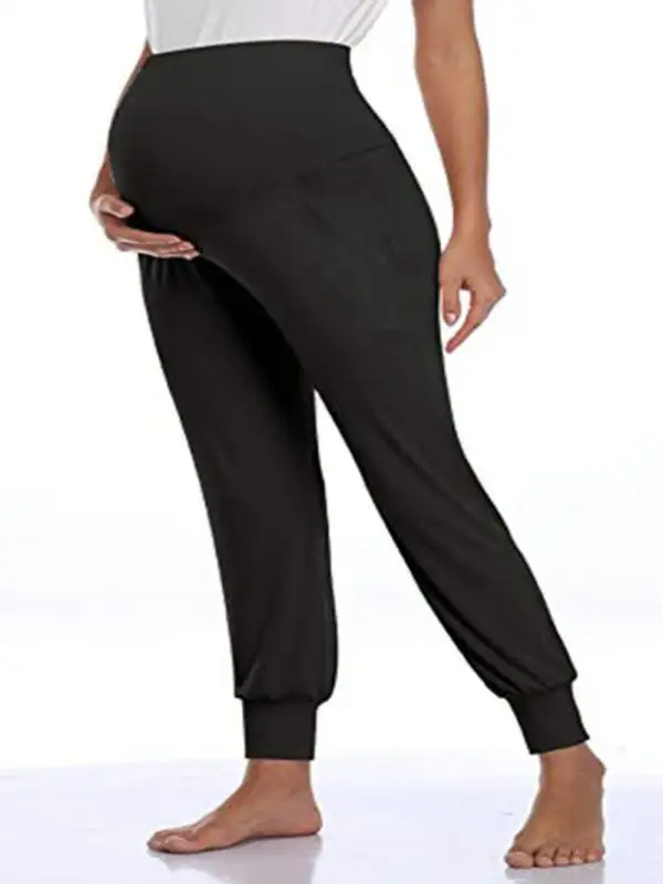 Maternity Wear Clean Pocket Belly Trousers Pants