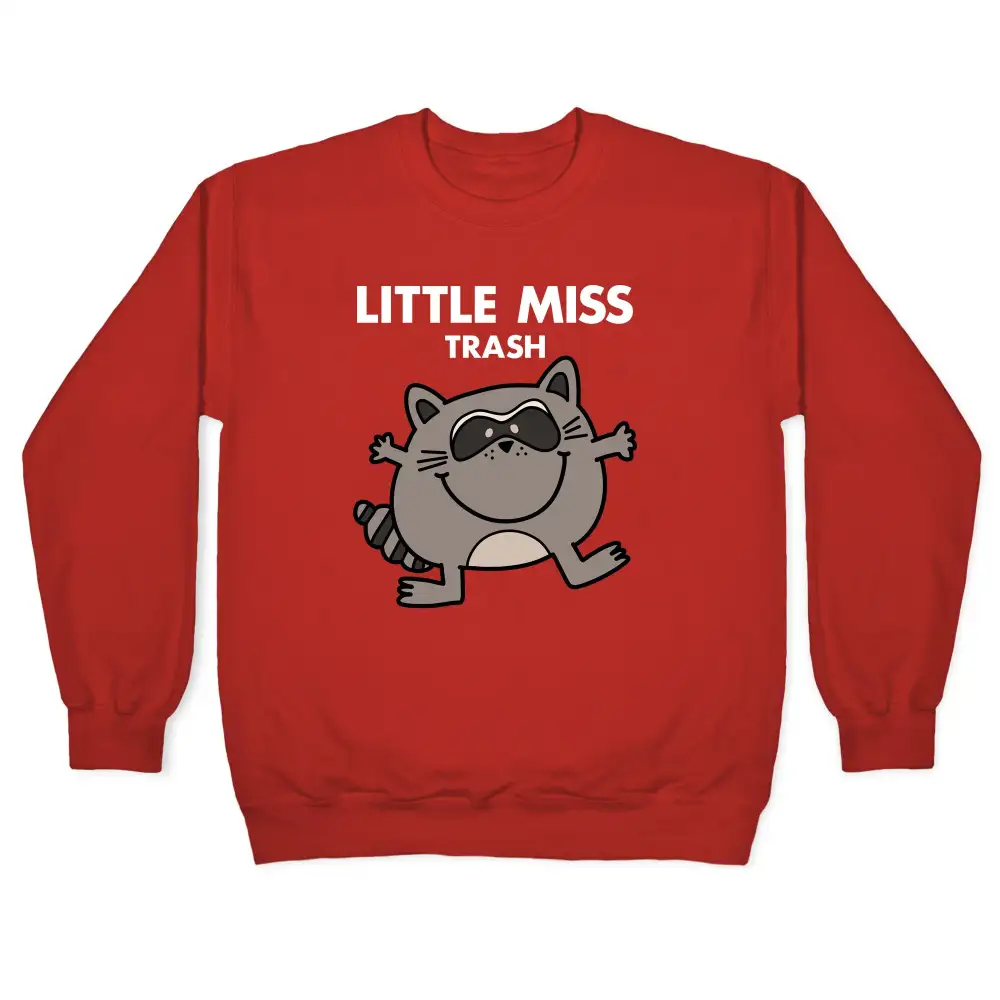 Textured Raccoon Crewneck Sweatshirt
