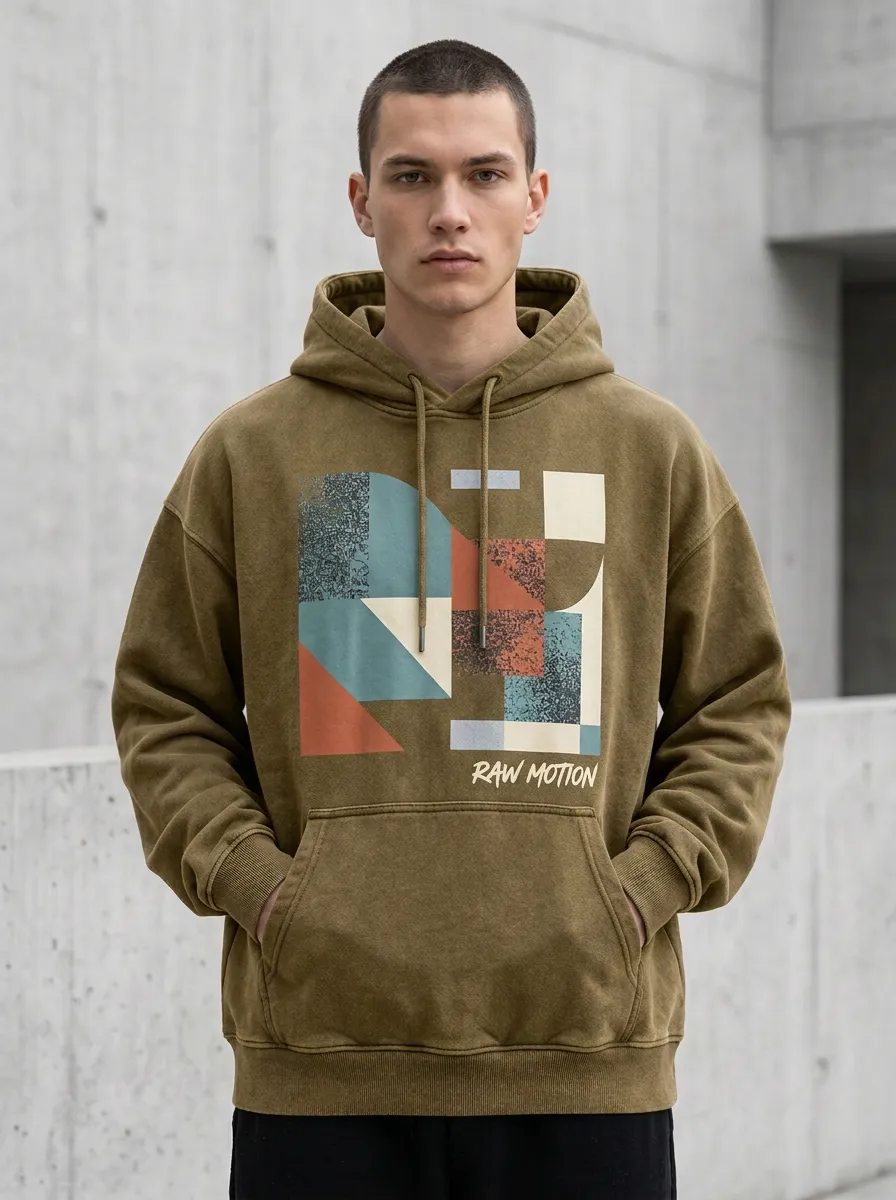 Adventure Geometric Abstract Men's Graphic Hoodie
