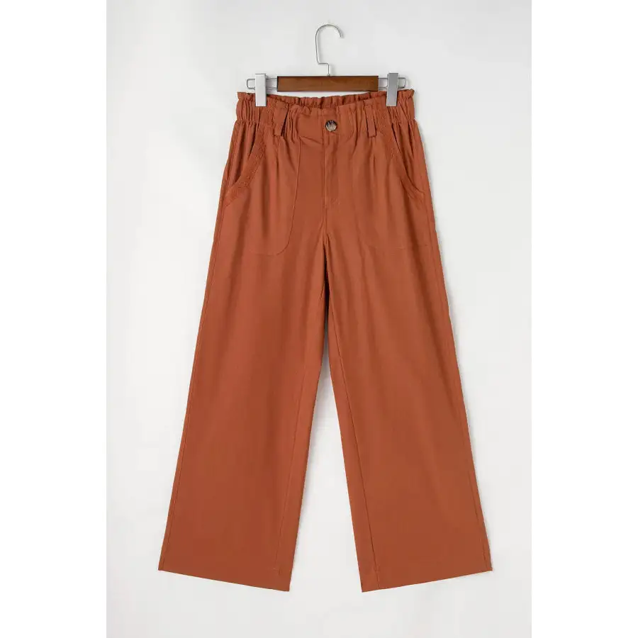 Modern Wide Leg Pants with Pockets