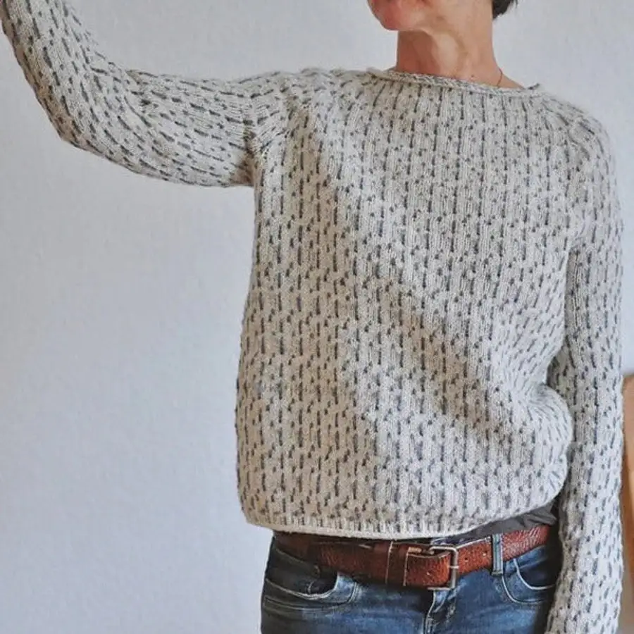  Knit Boat Neck Sweater