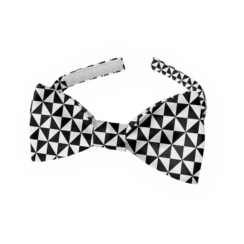 Trokut Checkered Pattern Bow Tie