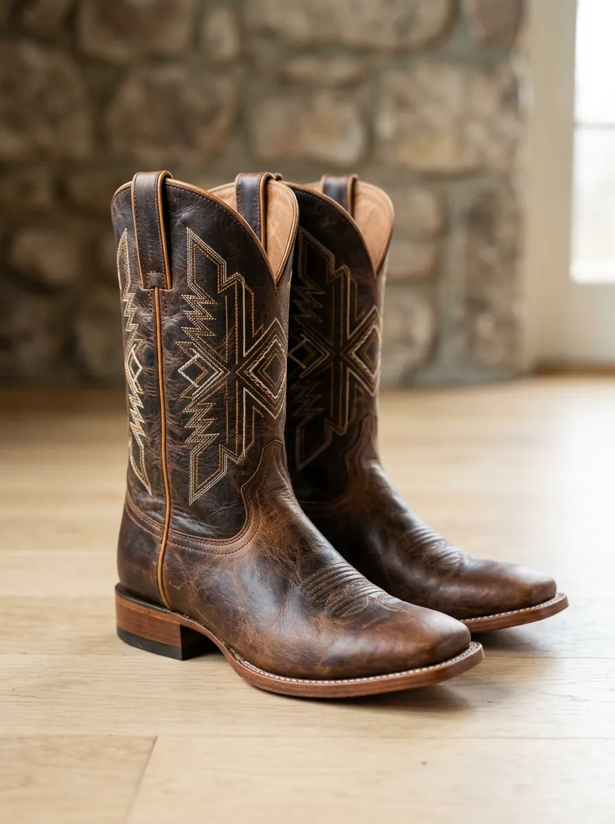 Trail Vintage-Look Western Boots
