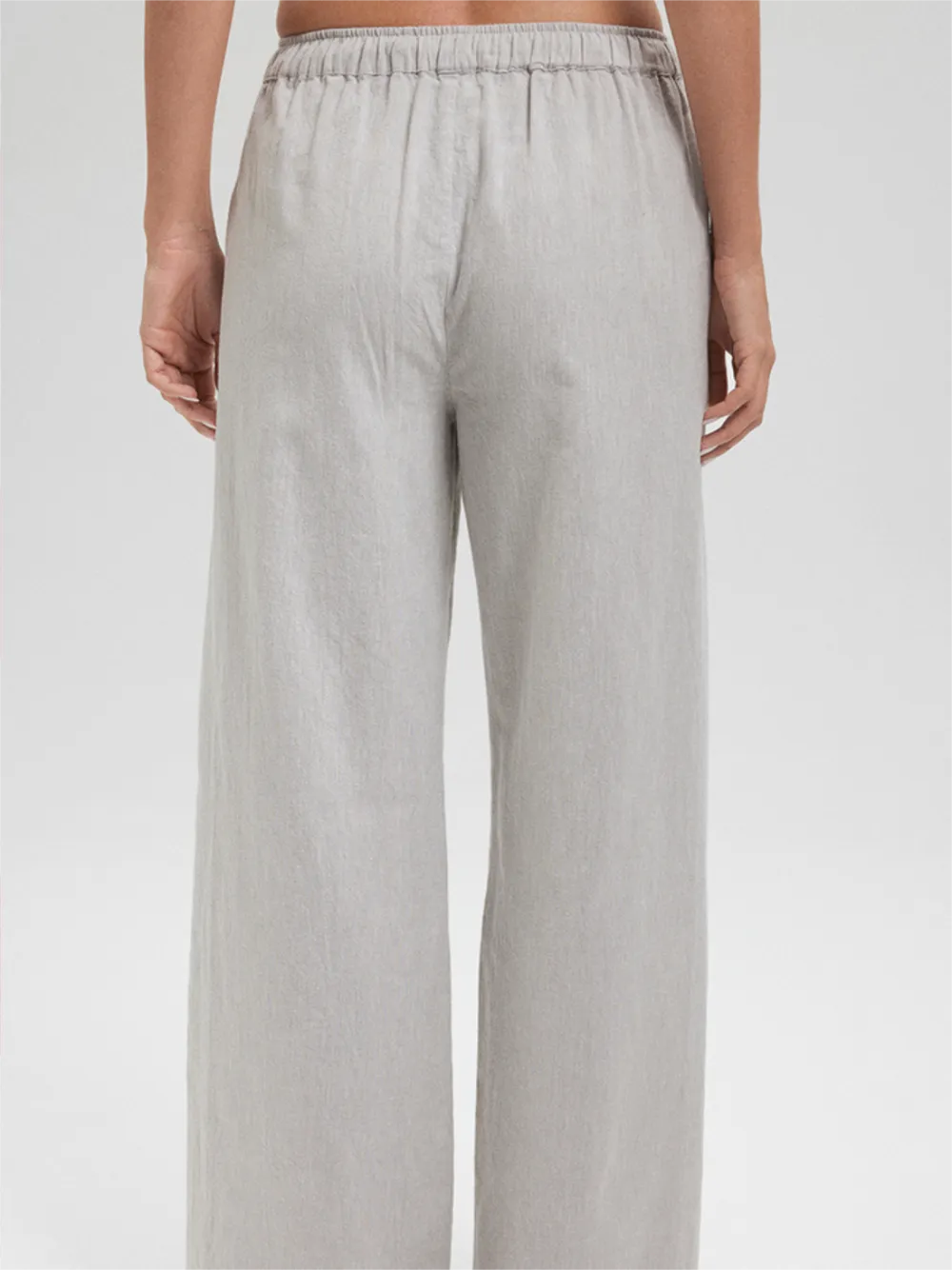 Cotton Straight Leg Pants