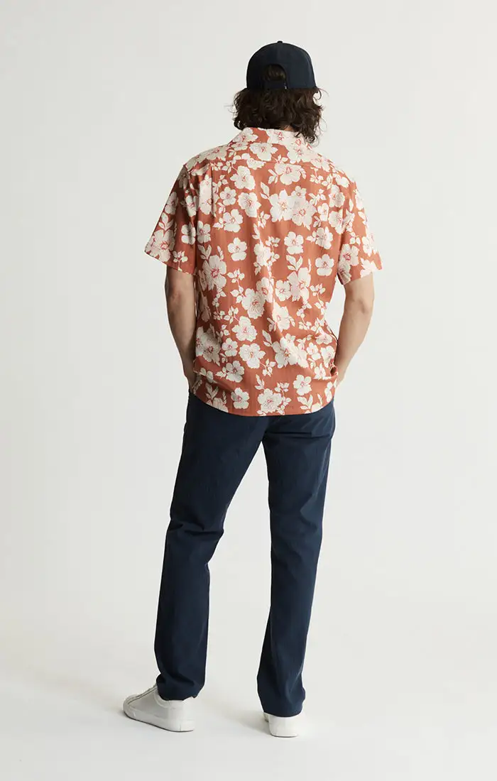 Lyocell Twill Short Sleeve Camp Shirt