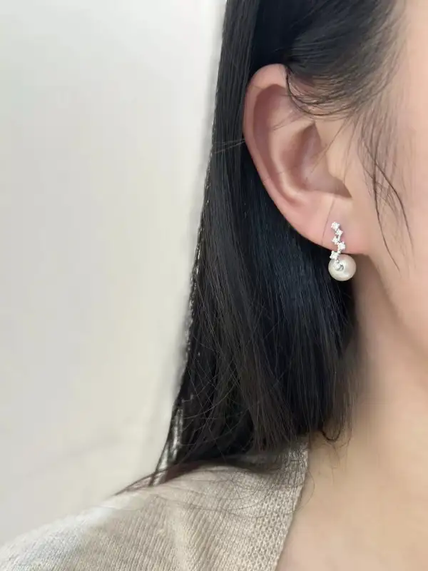 Sterling Silver Zircon Earrings