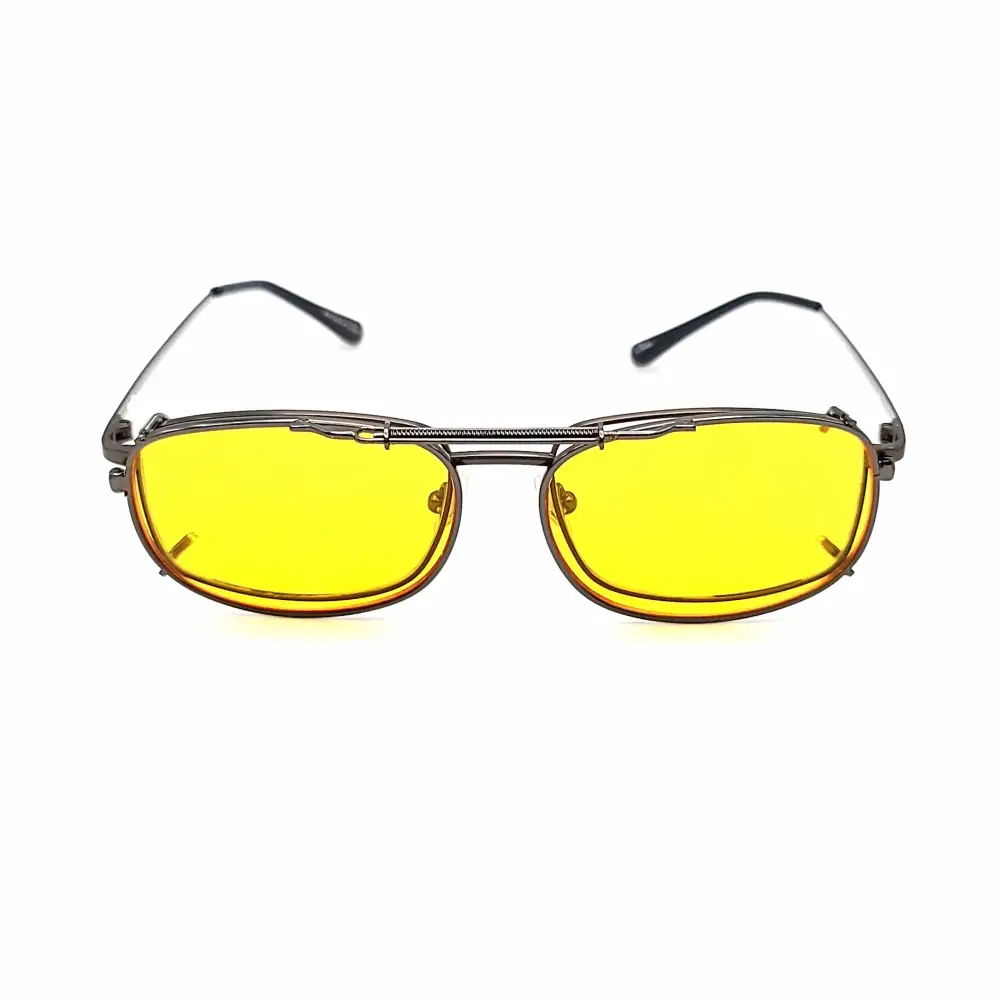 52mm Yellow Lens Clip-On Sunglasses