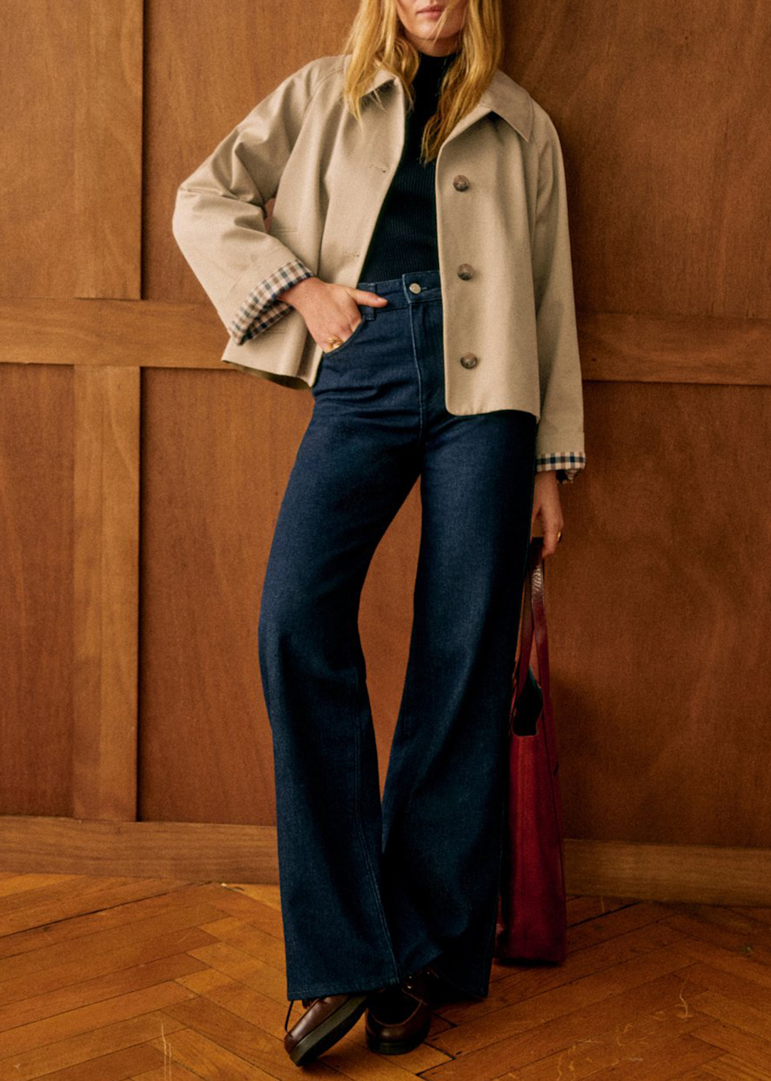 Light Beige Oversize Trench Coat