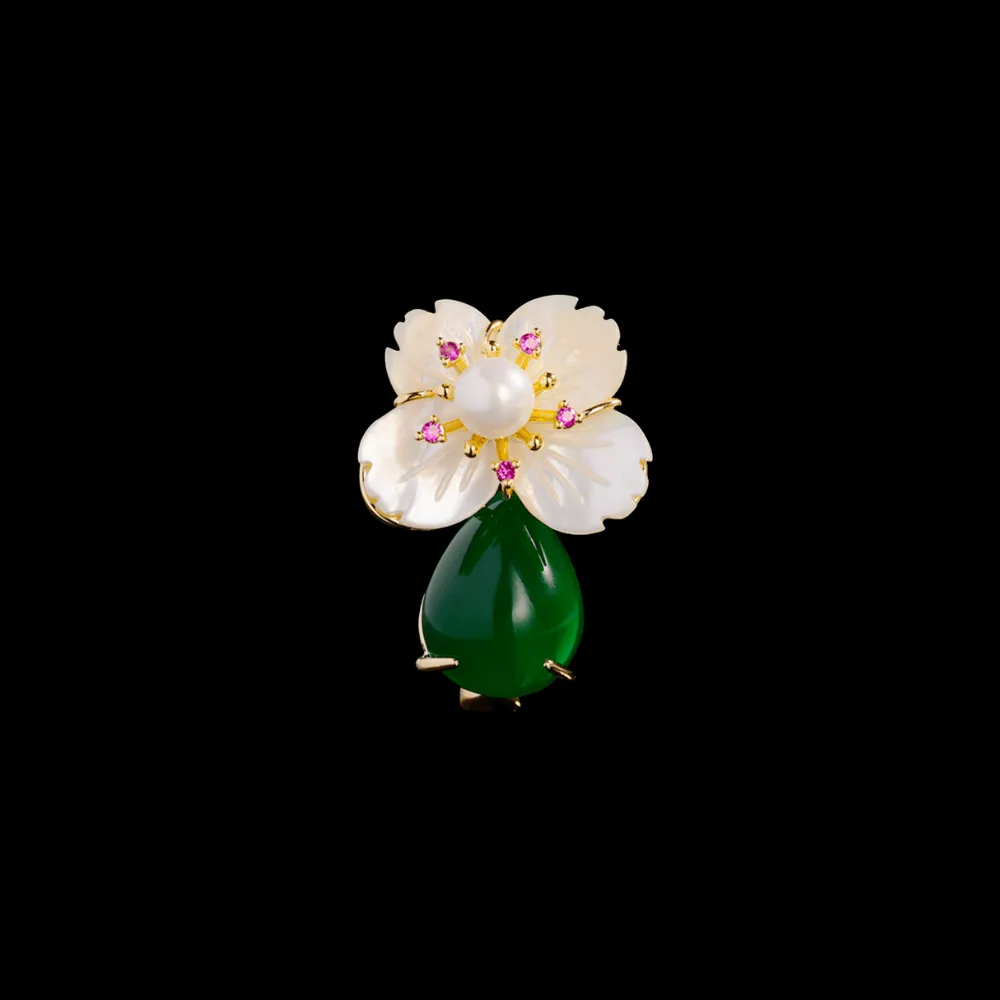 Vintage Cherry Blossom Brooch