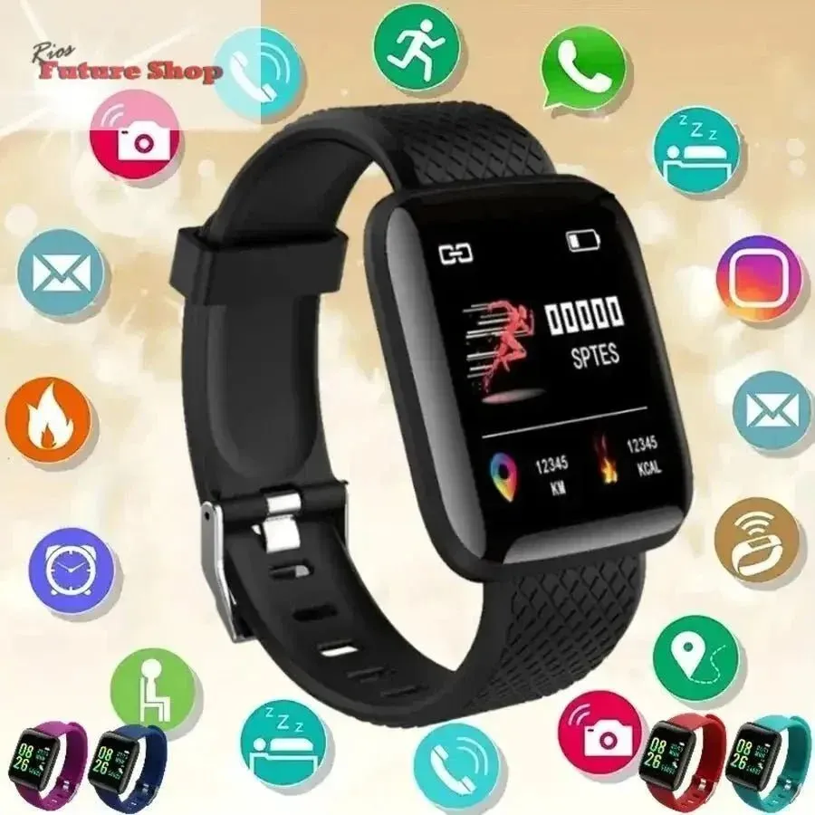 D13 Smartwatch 116Plus | Music Control | Step & Calorie Tracker | Alarm