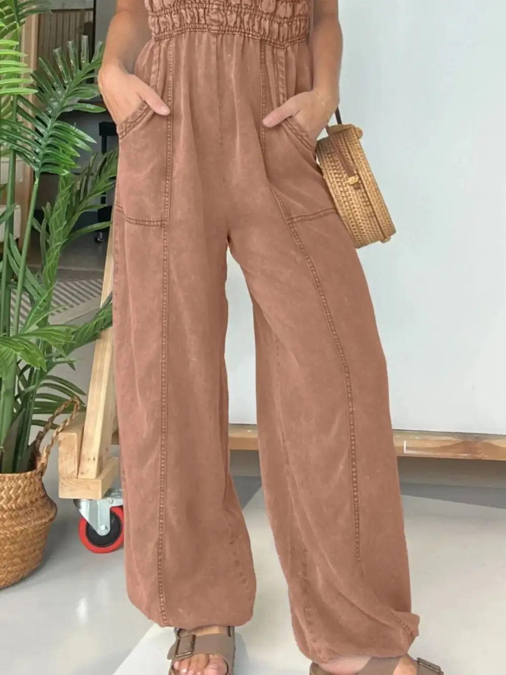 Everyday Wide Leg Full Jumpsuit