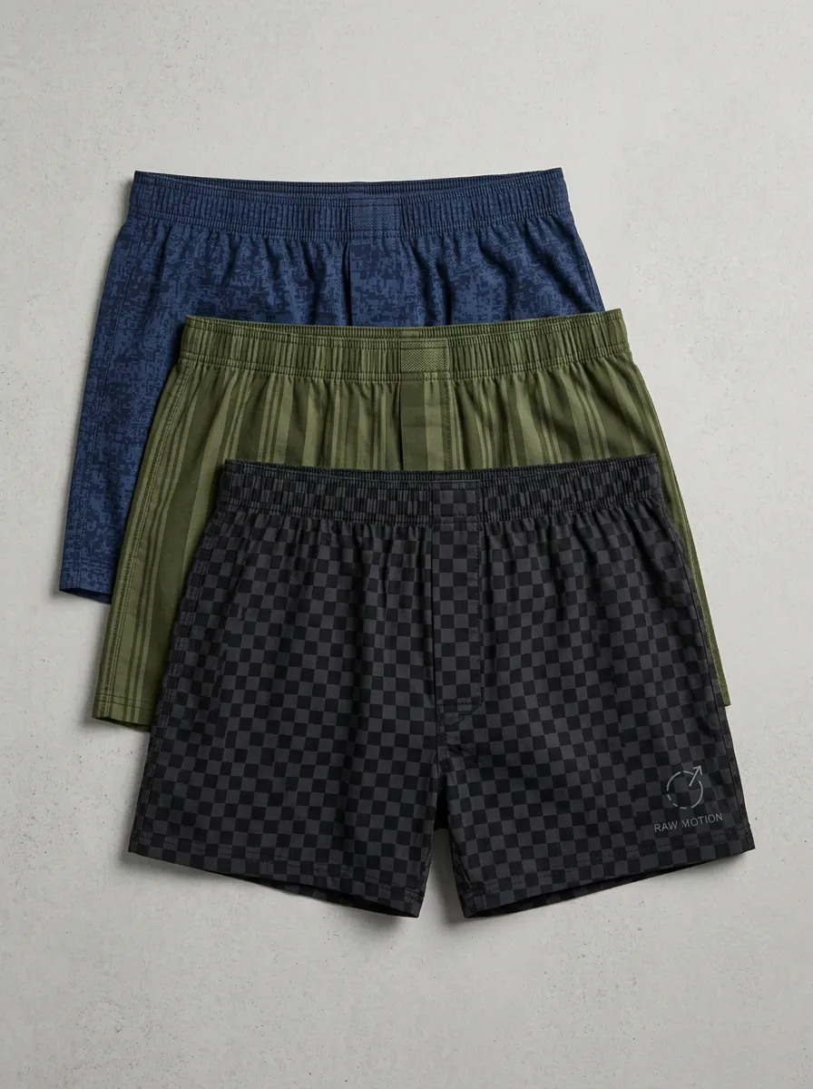 Camo Checkered Boxer Set