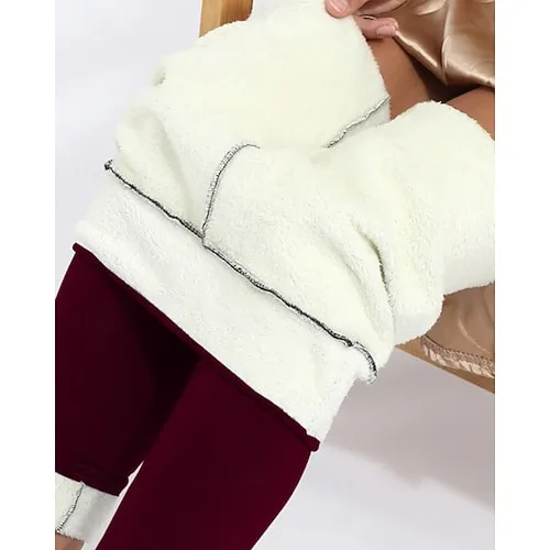 Women's Fleece Lined Leggings Leggings Cozy Fleece Lined Fashion Comfort Full Length High Waist Letter Patchwork Thermal Warm Soft Breathable Micro-elastic Casual Daily Outdoor Black Gray Fall Winter