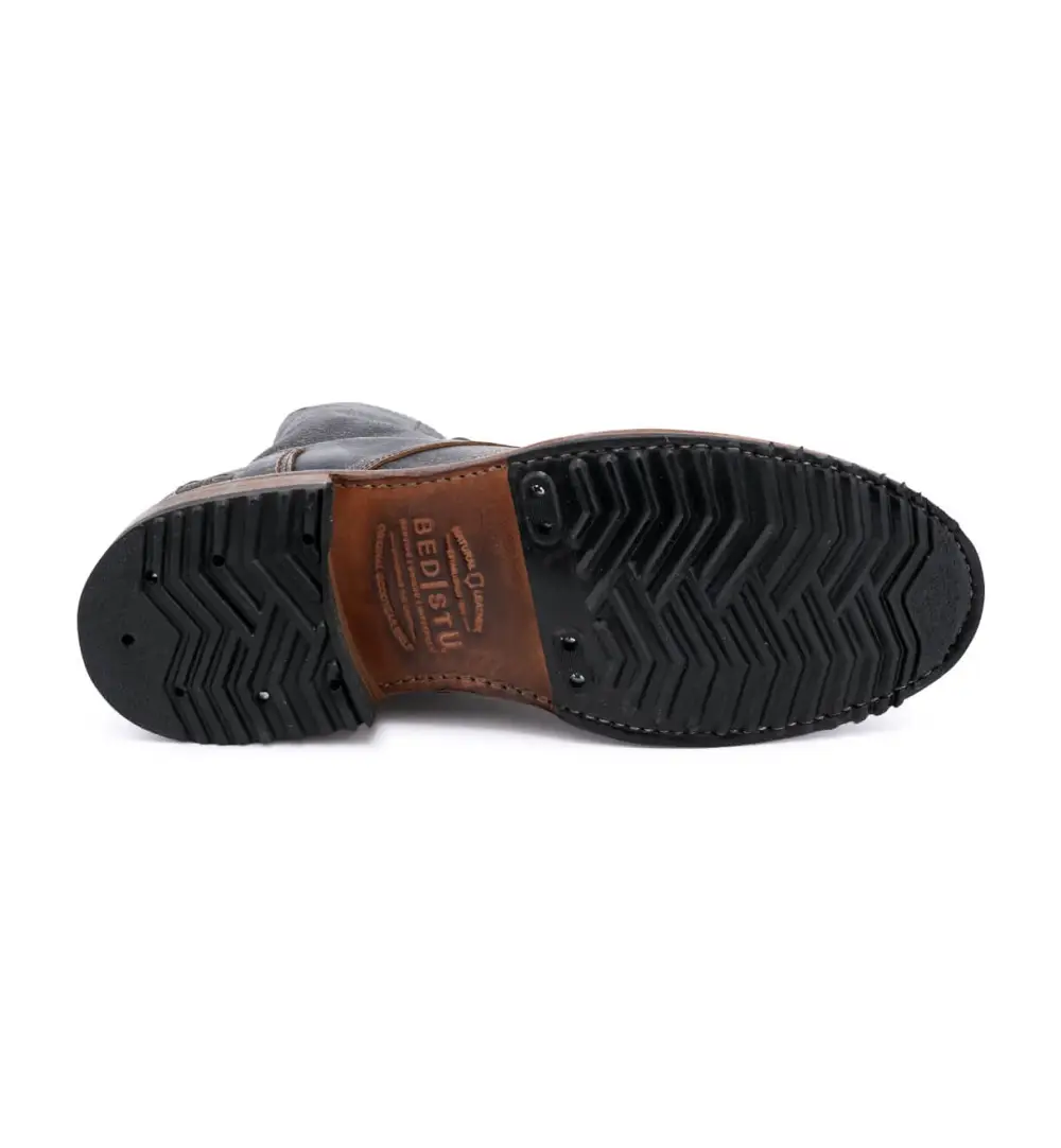Back Zip Welted Rugged Heritage Ankle Boots