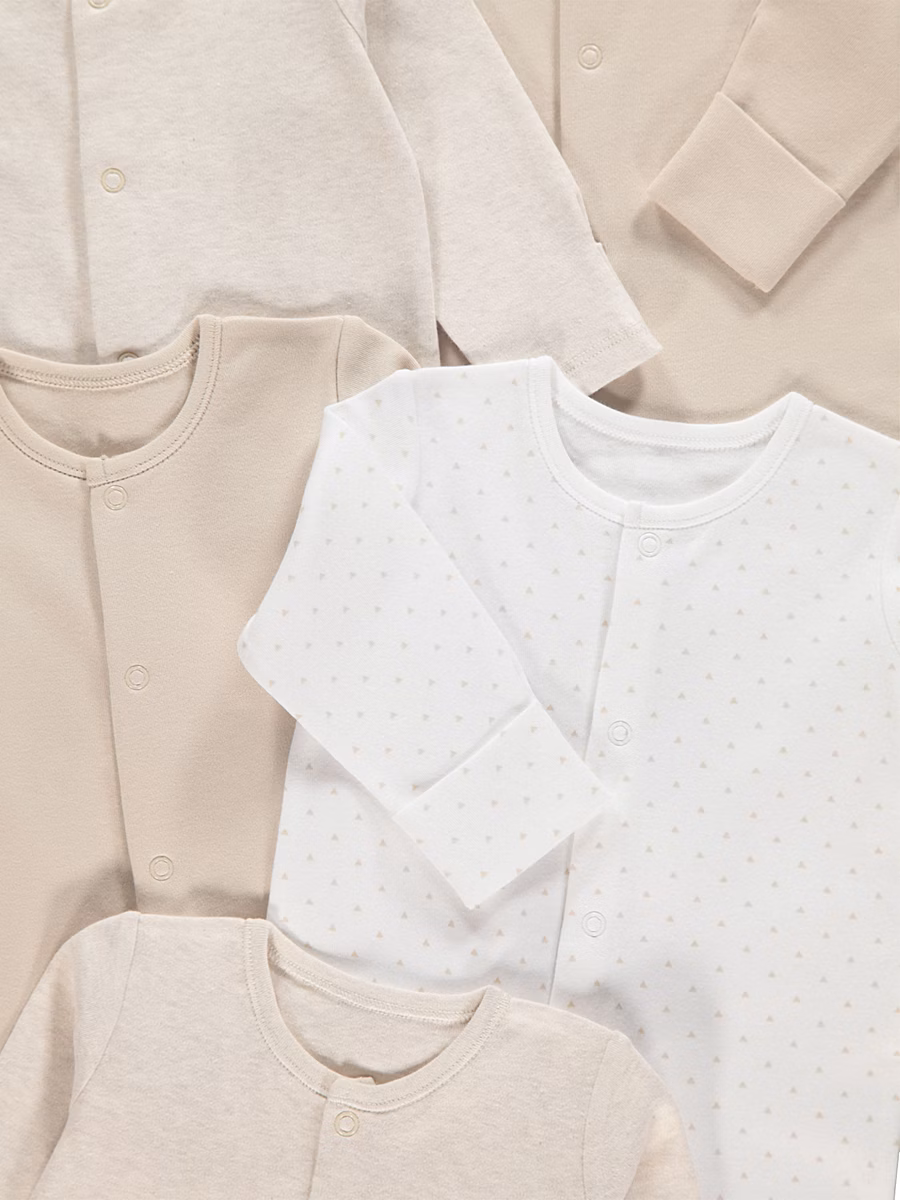 Neutral Sleepsuits 5 Pack detail 1