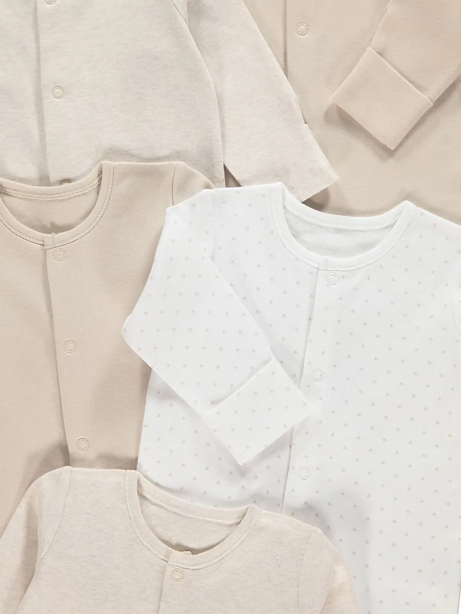 Neutral Sleepsuits 5 Pack