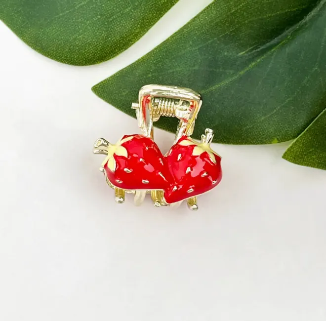 Mini Fruit Hair Claw Clip