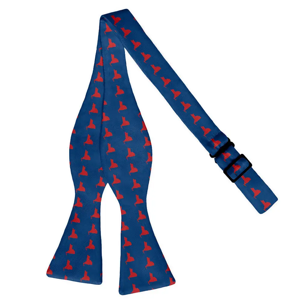 Refined Outline Motif Pattern Bow Tie