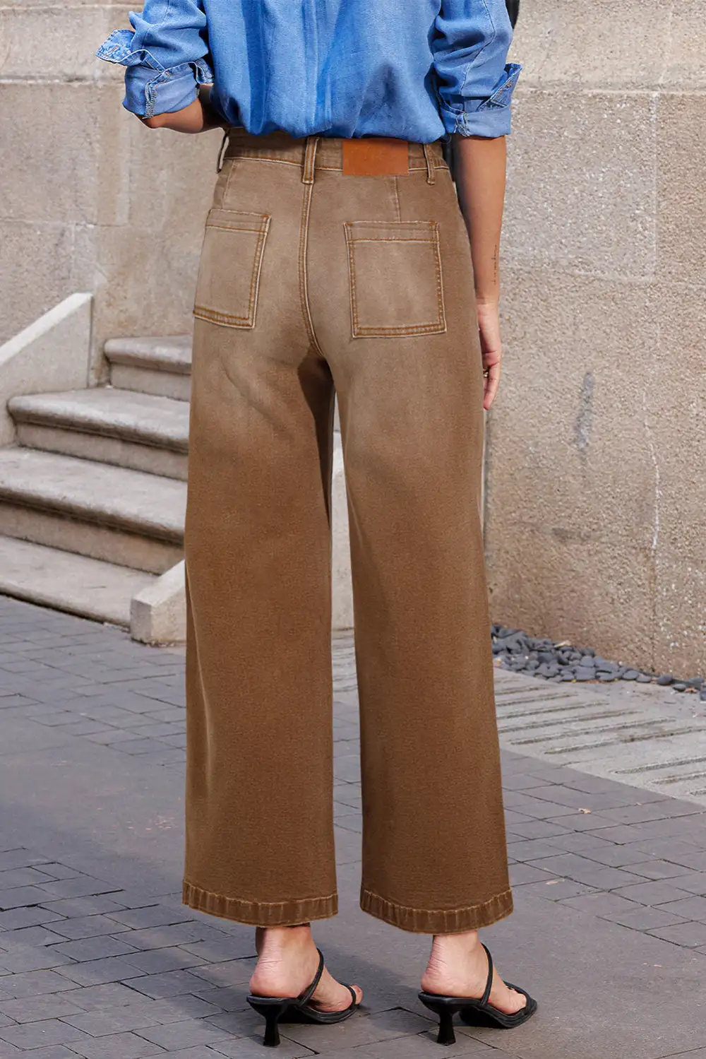 Washed Casual Denim Jeans