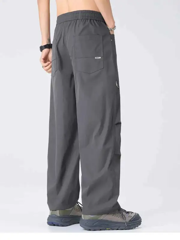 Drawstring Wide Leg Cargo Pants