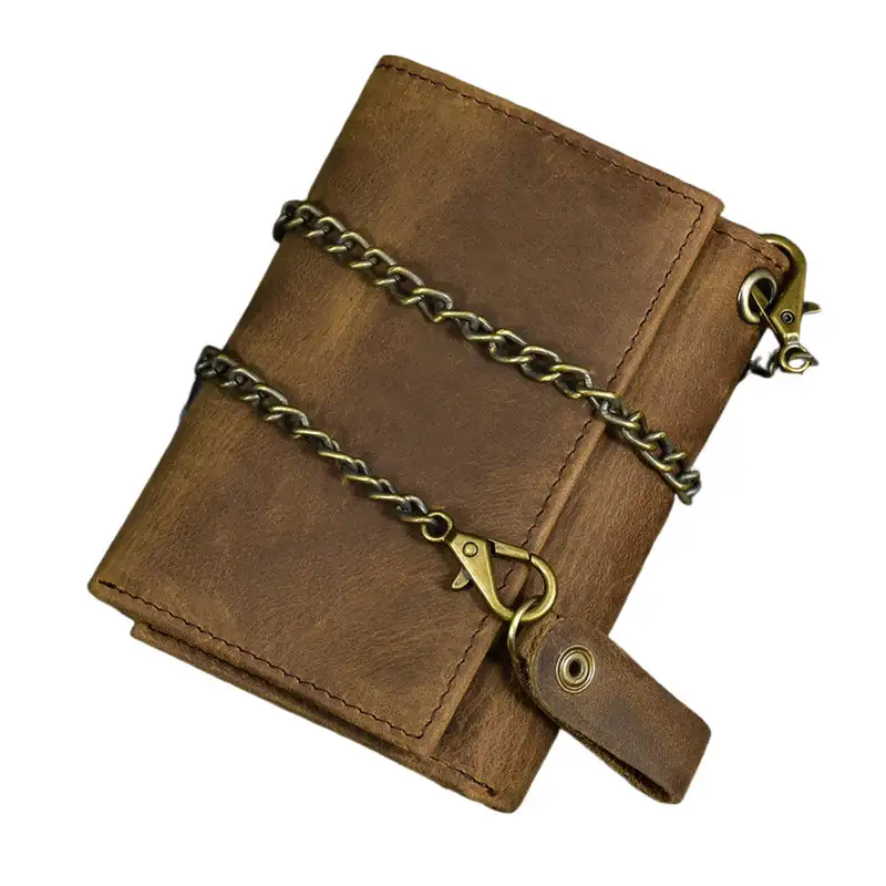 Textured Bifold Leather Wallet