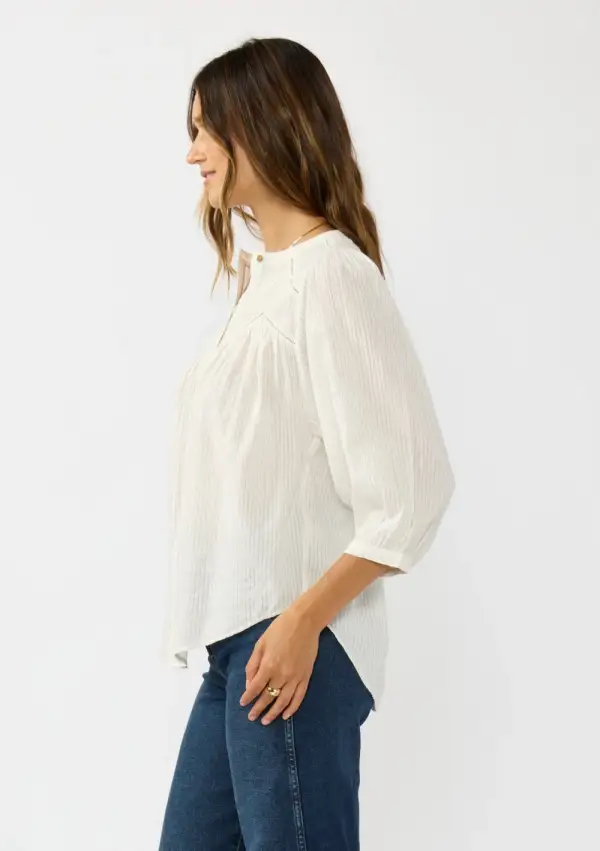 Pintuck Pinstripe Blouse