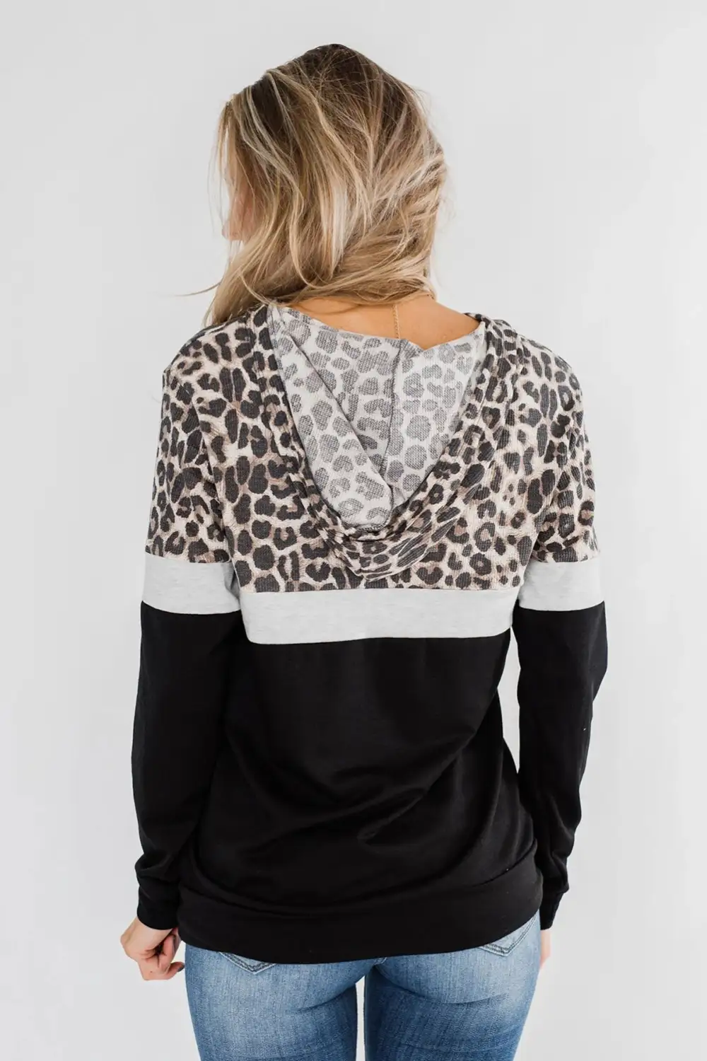 Into Jungle Color Block Hoodie