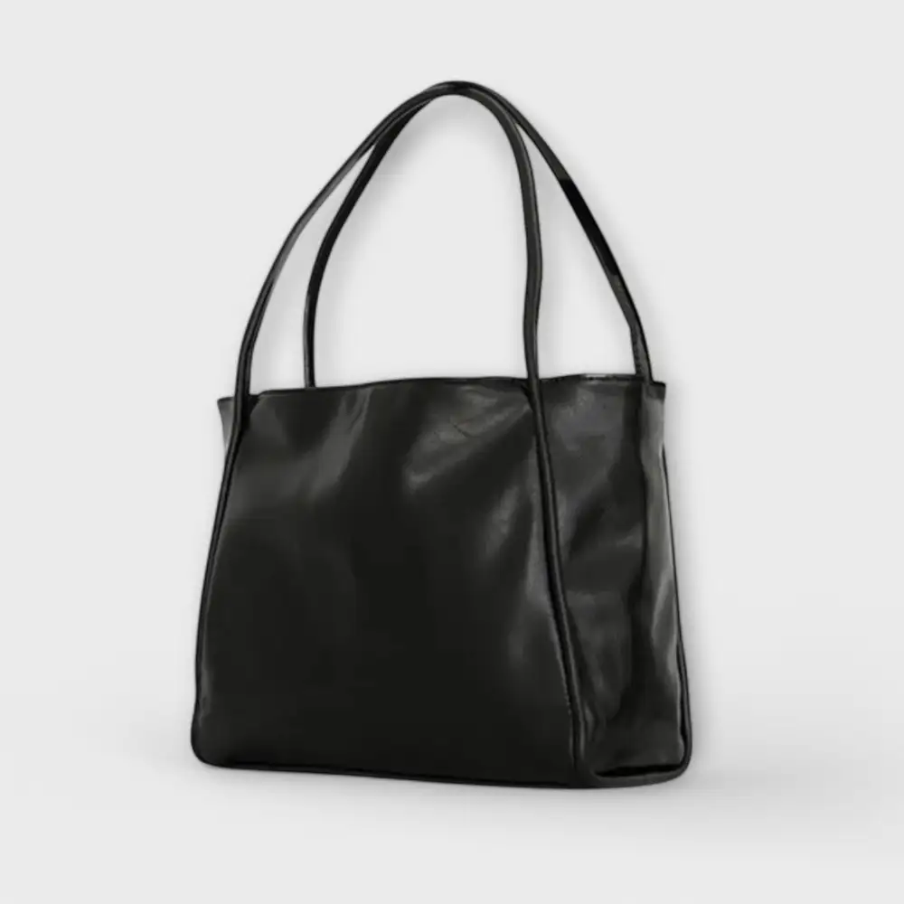 Latch Front Twill Handbag