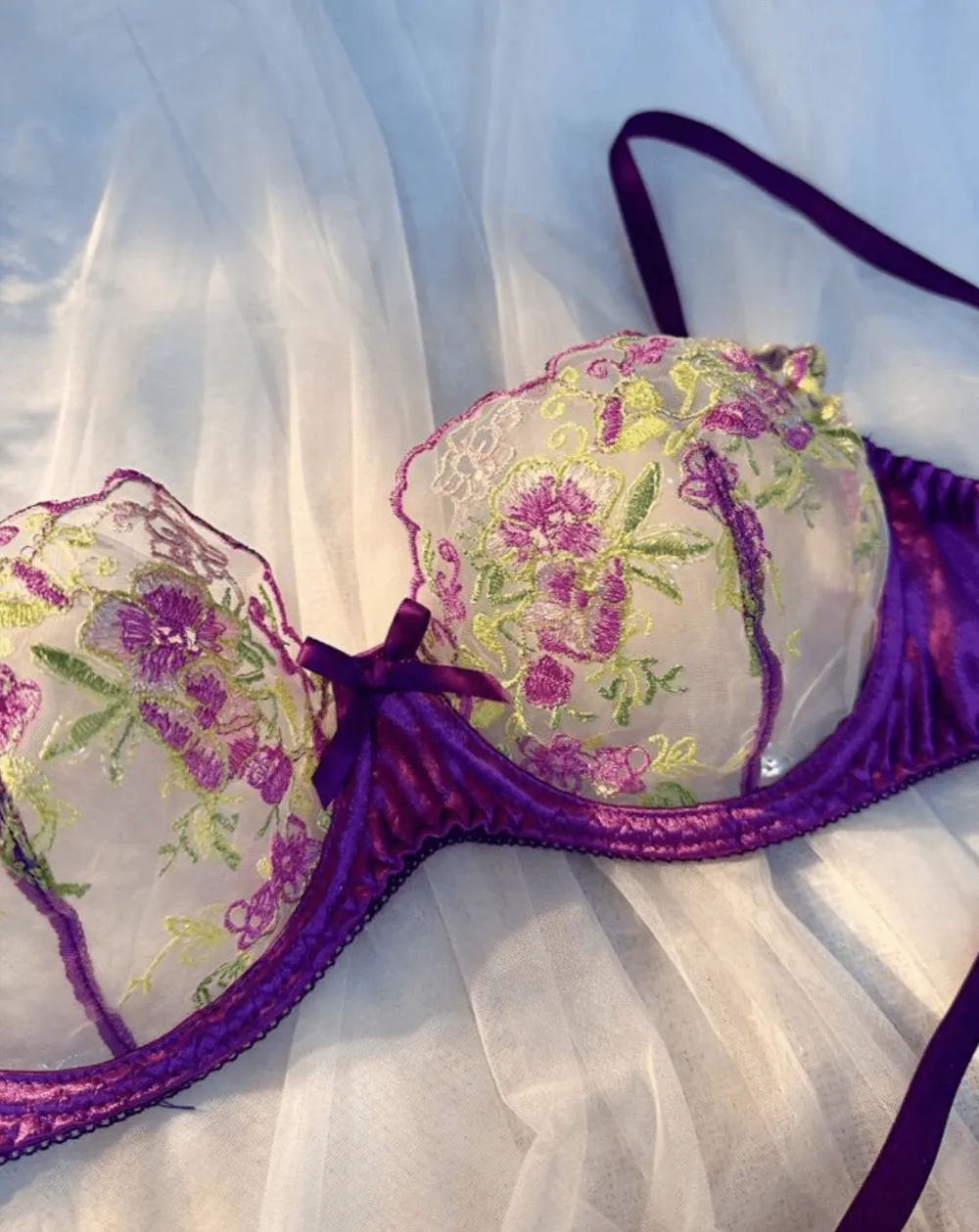 Textured Silk Lingerie Set