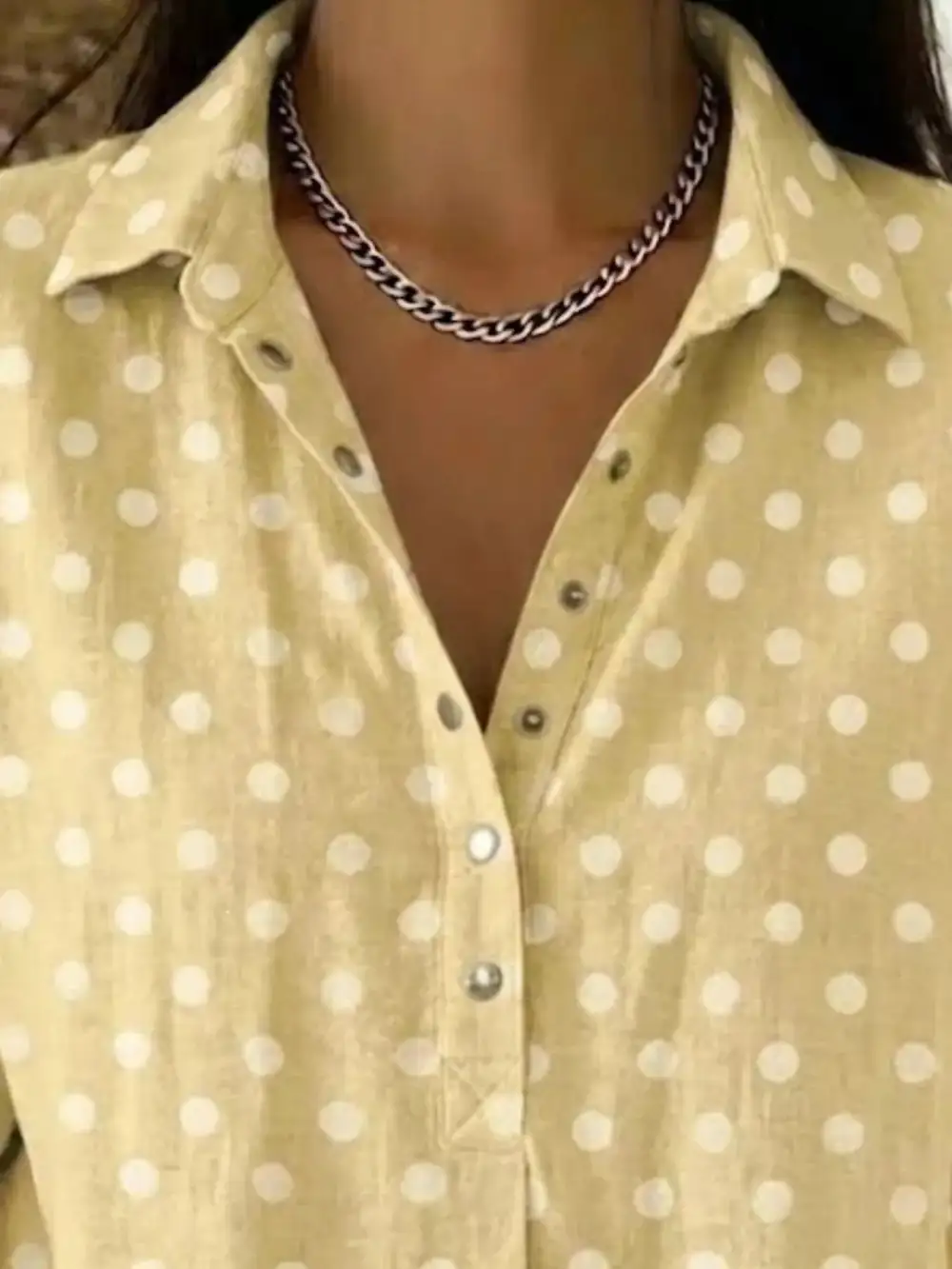Polka Dot Short Sleeve Shirt