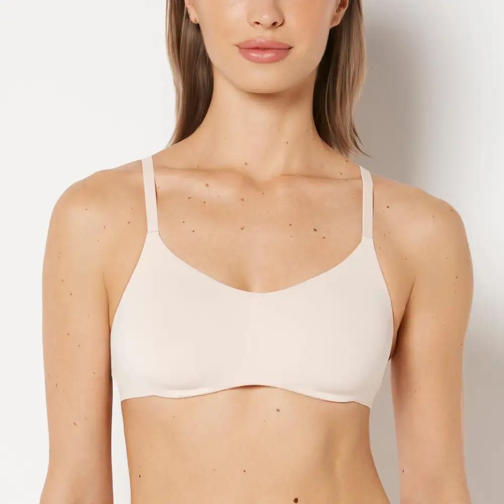 Easygoing No Show Bralette With Faux Wire