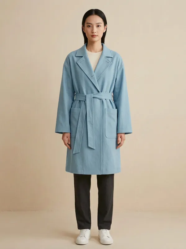 Self Tie Belt Belted Trench Coat
