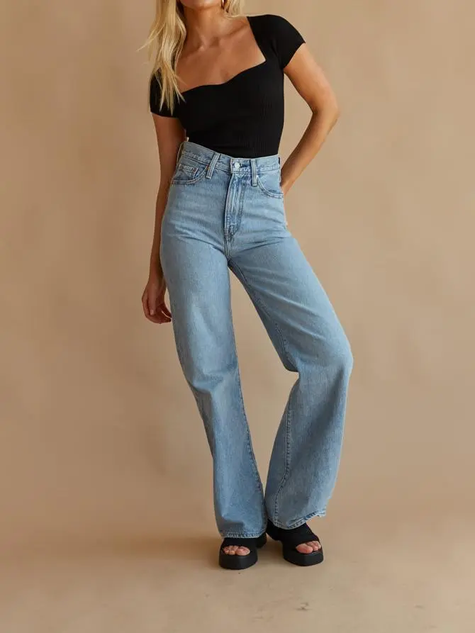 Regular Wide Leg Jeans Far and Wide