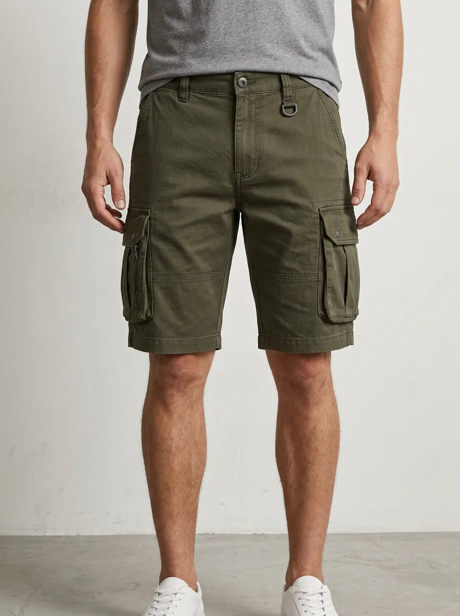 Men's Regular Fit Lightweight Woven Cargo Shorts
