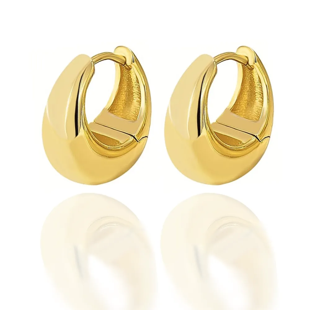 Oval Hoop Earrings
