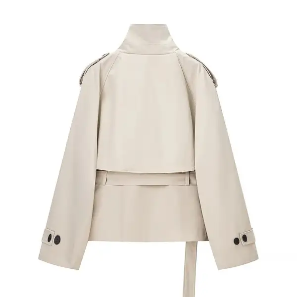 Polished Longline Trench Coat
