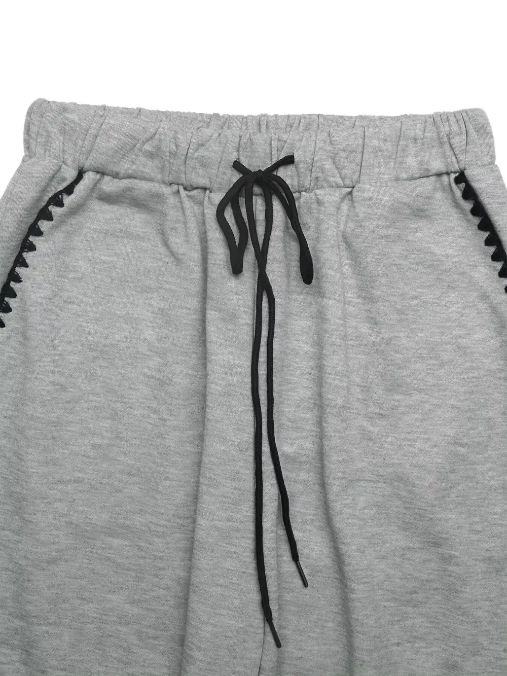 Textured Wide Leg Drawstring Pants