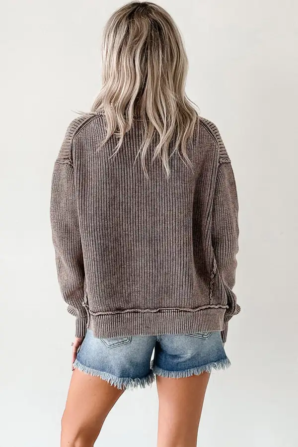 Easy Layer Patchwork Knit Cardigan