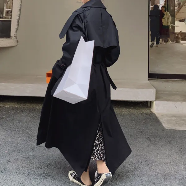Structured Belted Trench Coat
