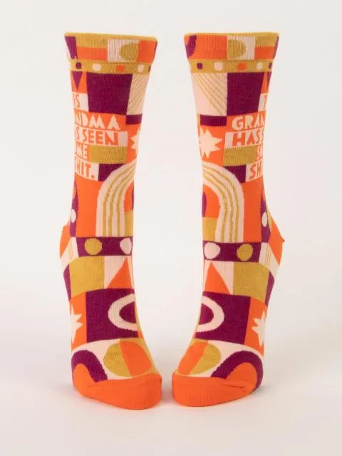 Women's This Grandma Has Seen Some Shit Crew Socks
