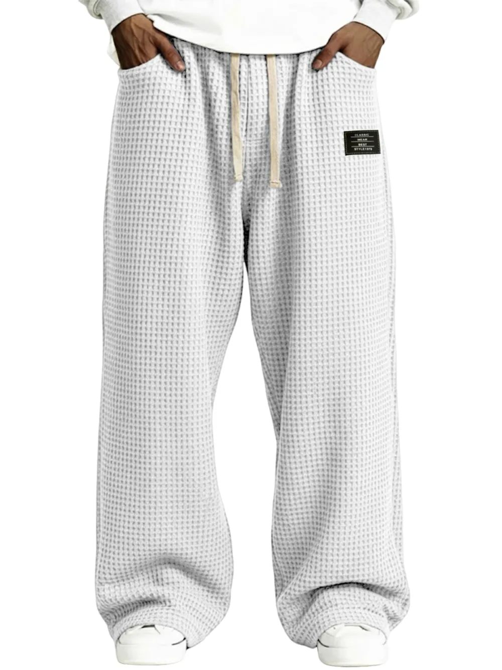Everyday Textured Knit Drawstring Pants