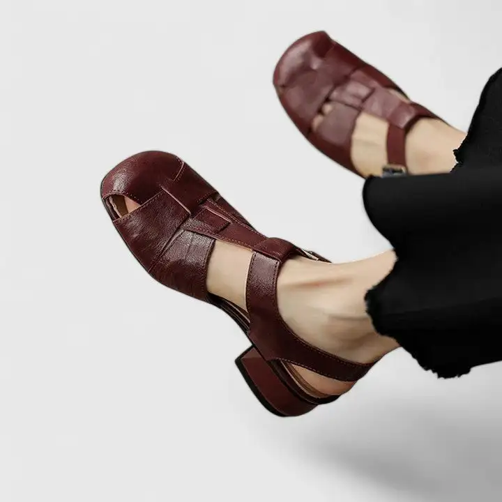 Modern Leather Everyday Flat Sandals