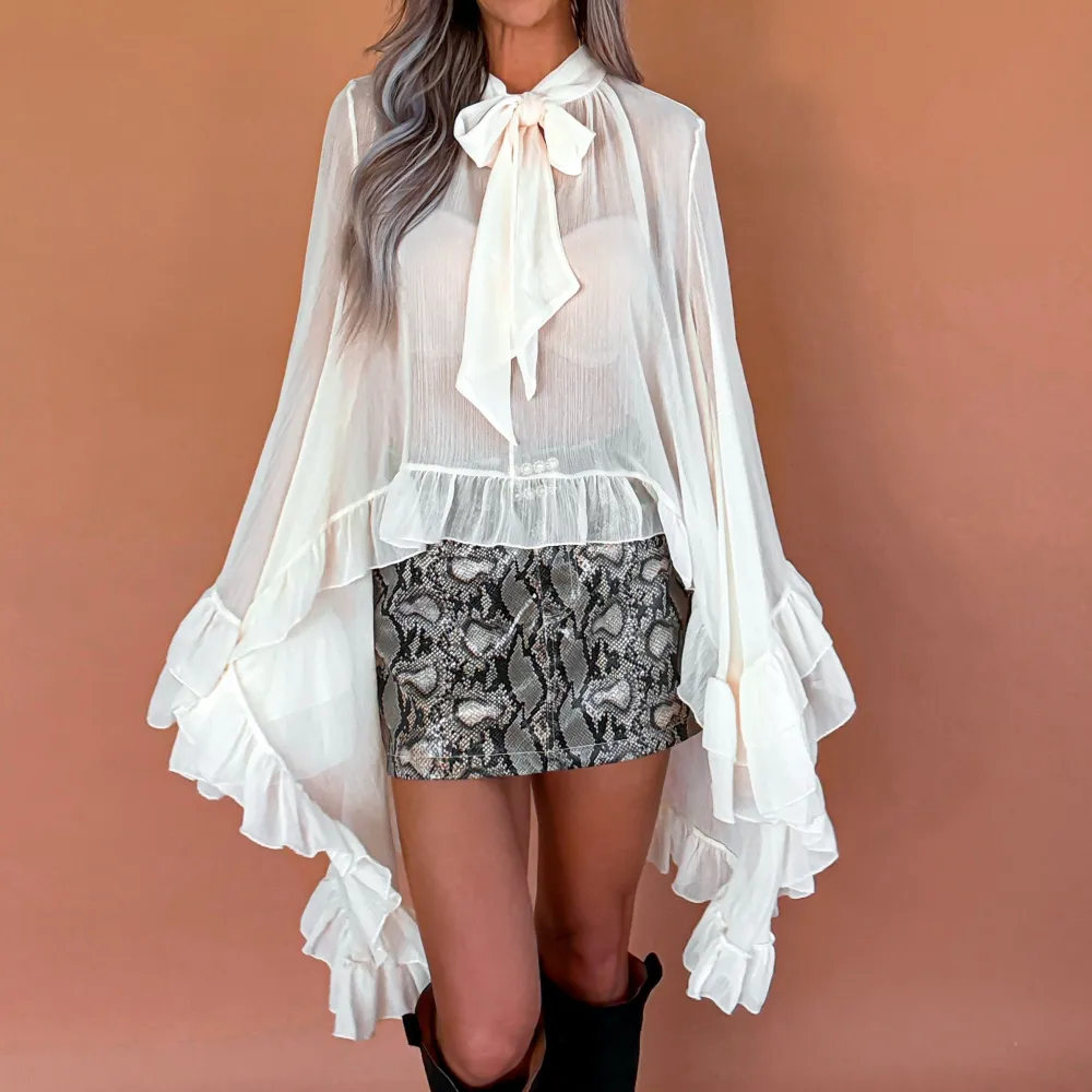 Classic Ruffled Blouse