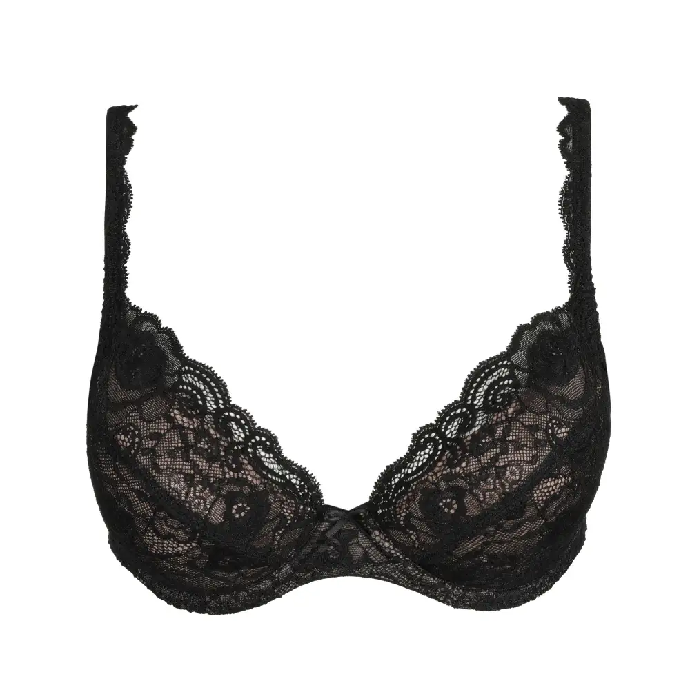 Women's Push-Up Underwire Adjustable Straps Removable Pads Lace Lift Bra
